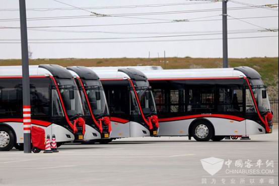 Yutong 18m double energy powered trolleys put into operation in Shanghai Yutong 18m double energy powered trolleys put into operation in Shanghai