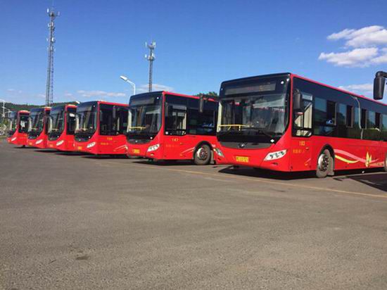 Yutong new energy city buses gallop on the land of snow Yutong new energy city buses gallop on the land of snow