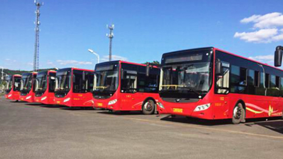 Yutong new energy city buses gallop on the land of snow
